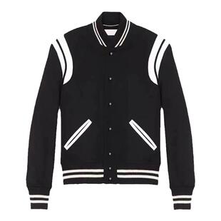 MHCF自主品牌羊毛棒球服春秋男女同款夹克潮牌小香风短款外套