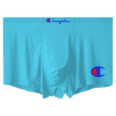 冠军男内裤冰丝透气平角裤潮流