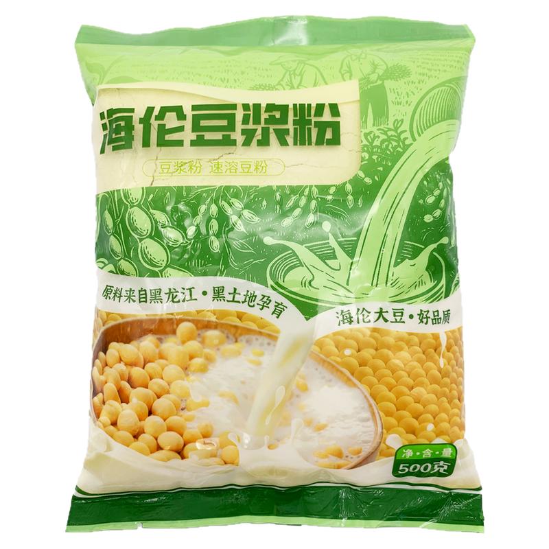 黑龙江半亩田无糖富硒豆浆粉速溶黑豆粉500g袋装营养早餐粉40杯