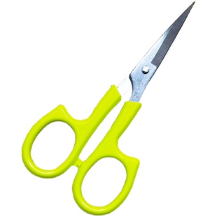 汪吾铨绣花翘头剪刀4.5寸十字刺绣线头剪弯头小剪刀弧形修眉剪5.5