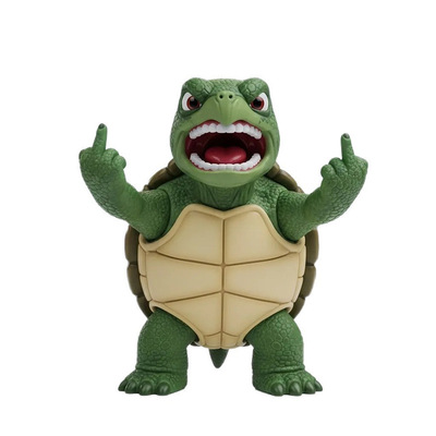 愤怒的动物雕像摆件办公室桌面