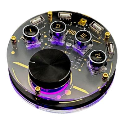 usb扩展器拓展坞桌搭好物潮玩氛围灯快捷键小键盘音量控制器