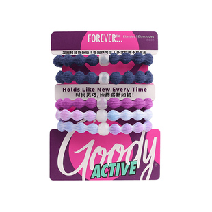 Goody歌妮发圈豌豆女夏发绳不伤发高弹夜跑运动高马尾扎发橡皮筋