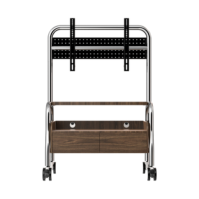 多功能移动电视推车支架 双层置物收纳箱静音万向轮 适用55寸75寸