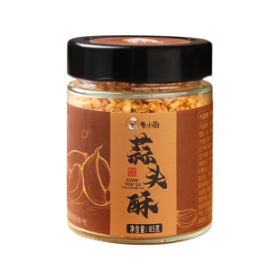 粤小厨蒜头酥85g 广东潮汕特产家用炸蒜蒜香调味无防腐剂香精蒜酥