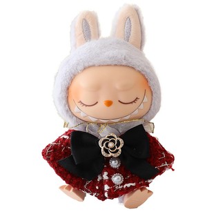 labubu服装新年衣服拉布布挂件坐坐派对娃衣着替一代二代 仅衣服