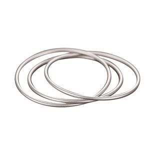 九乐999纯银手镯女三生三世银手环古法传承三圈环绕ins足银镯子