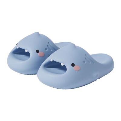 latetime萌牙鲨鱼儿童拖鞋男童