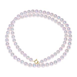 黛米珠宝 妍熙2-3mm小米珠珍珠项链18K金baby颈链细锁骨链-配证书