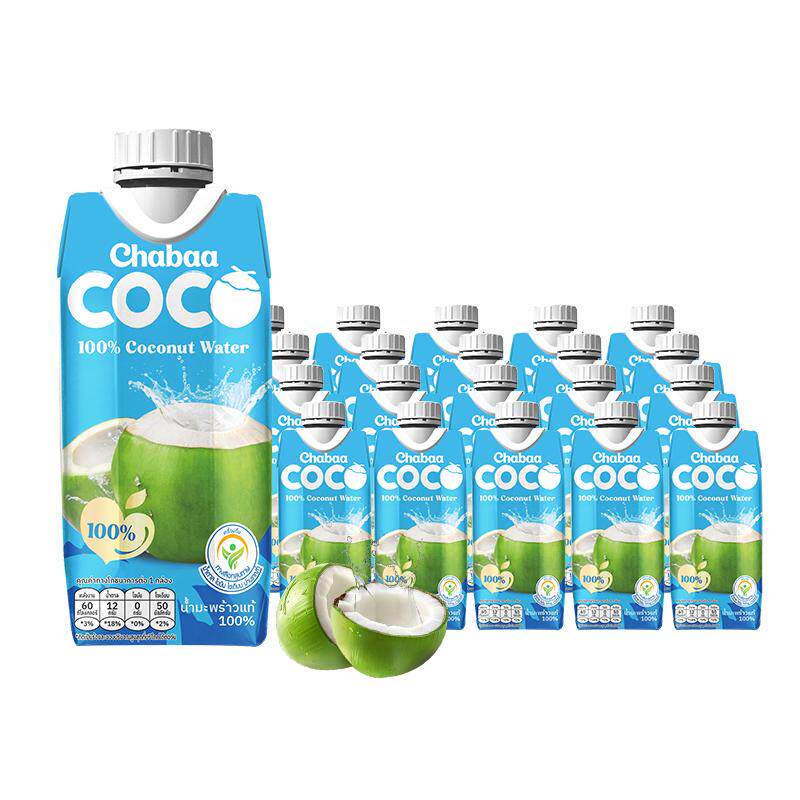 泰国进口恰芭椰子水100%纯椰汁整箱装不加一滴水孕妇放心喝
