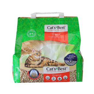 雌毛球-小规格先用 德国进口猫倍思杉木红标紫标绿标结团猫砂5L