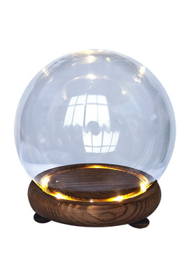 桌面摆件灯座玻璃罩圣诞节装饰品