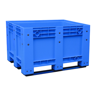 1210封闭式卡板箱叉车超大型物流箱网格周转箱废料箱塑料箱式托盘