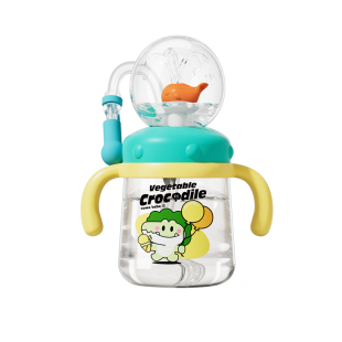 儿童水杯鲸鱼喷水杯宝宝吸管杯一两岁以上幼儿园家用婴儿喝水杯