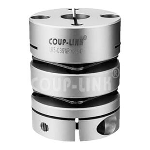 COUP-LINK铝合金膜片联轴器 单双节夹紧螺丝固定零回转间隙LK5