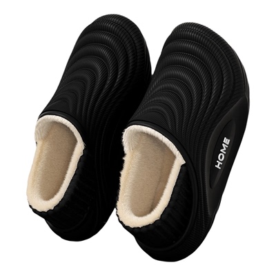 踩屎感男包跟棉拖鞋保暖加绒加厚