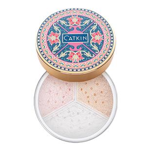 卡婷散粉三色芙蓉蜜粉控油干粉定妆粉饼女持久不脱妆防水遮瑕干皮