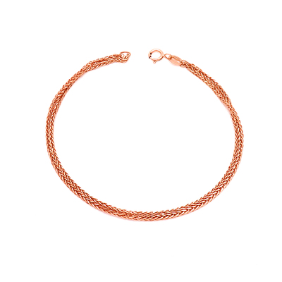 俄罗斯585紫金手链女玫瑰金