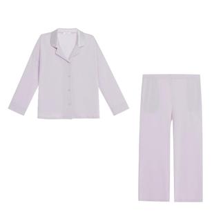 爱慕25秋冬逸家睡衣女棉质翻领开衫可外穿长袖分身套装红色本命年