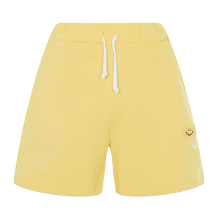 joshua sanders女士棉质街头都市笑脸图案运动休闲短裤