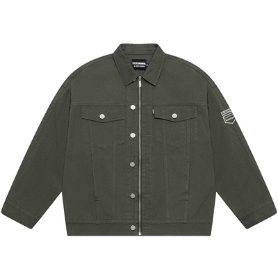 工装外套刺绣男女同款潮牌亲子装