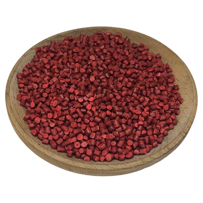 塑料色母大红色母颗粒塑料PE/PP色母粒通用级吹膜注塑拉丝片材