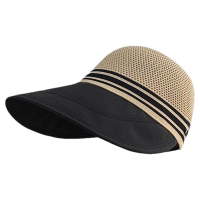 网孔透气防晒帽鸭舌帽防紫外线大帽檐时尚洋气夏季凉帽遮阳帽子女