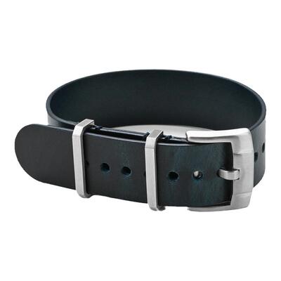 一条过真皮表带20/22mm头层牛皮