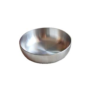 传承碗 全钢加厚304不锈钢碗泡面酱料碗搅拌腌肉小圆盘菜盘烧韩式