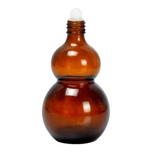 双葫芦滚珠瓶棕色走珠精油分装瓶按摩精华液高档美容院护肤精油瓶