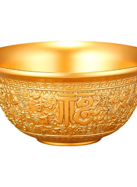 黄铜供碗家居招财摆件供水碗