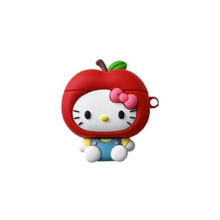 可爱立体卡通红苹果KT猫适用于VIVO TWS Air3pro蓝牙耳机保护套TWSA4硅胶3E软壳IQOO少女心X1萌系tws4新