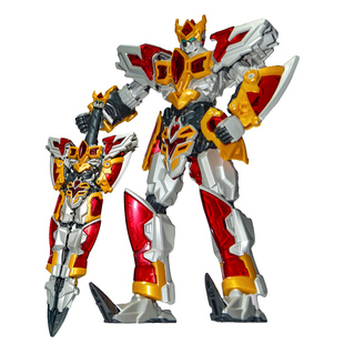 新钢铁飞龙4之时空战记武器烈焰刃王合体机器人变形玩具男孩金刚