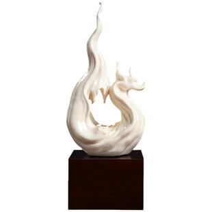 东方泥土《清宁》陶瓷新中式雕塑品艺术品摆家居客厅博古架装饰品