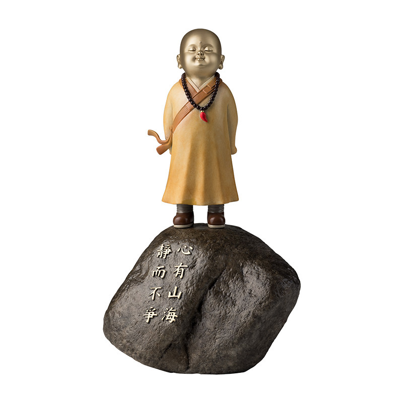 铜师傅《心有山海》铜摆件