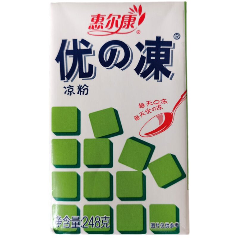 惠尔康优の冻仙草粉吸冻凉茶即食黑凉粉果冻纸盒饮料248g夏日饮品