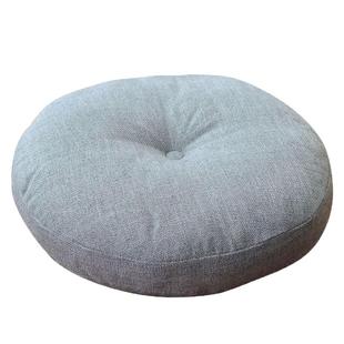 亚麻蒲团坐垫加厚圆形布艺阳台日式榻榻米飘窗瑜伽地板大号打坐垫