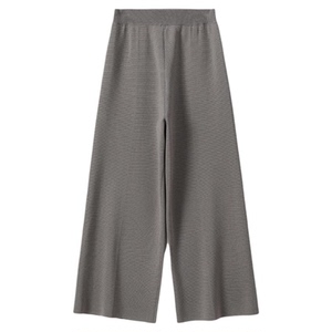 *WZT07166 茉莉雅集意大利精纺全羊毛四空针织手缝针马甲阔腿裤女