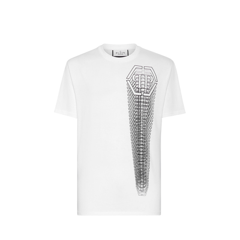 PHILIPP PLEIN 2026年夏季男士上衣时尚宽松圆领字母T恤短袖