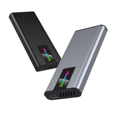 联存M.2固态硬盘盒铝合金壳RGB灯