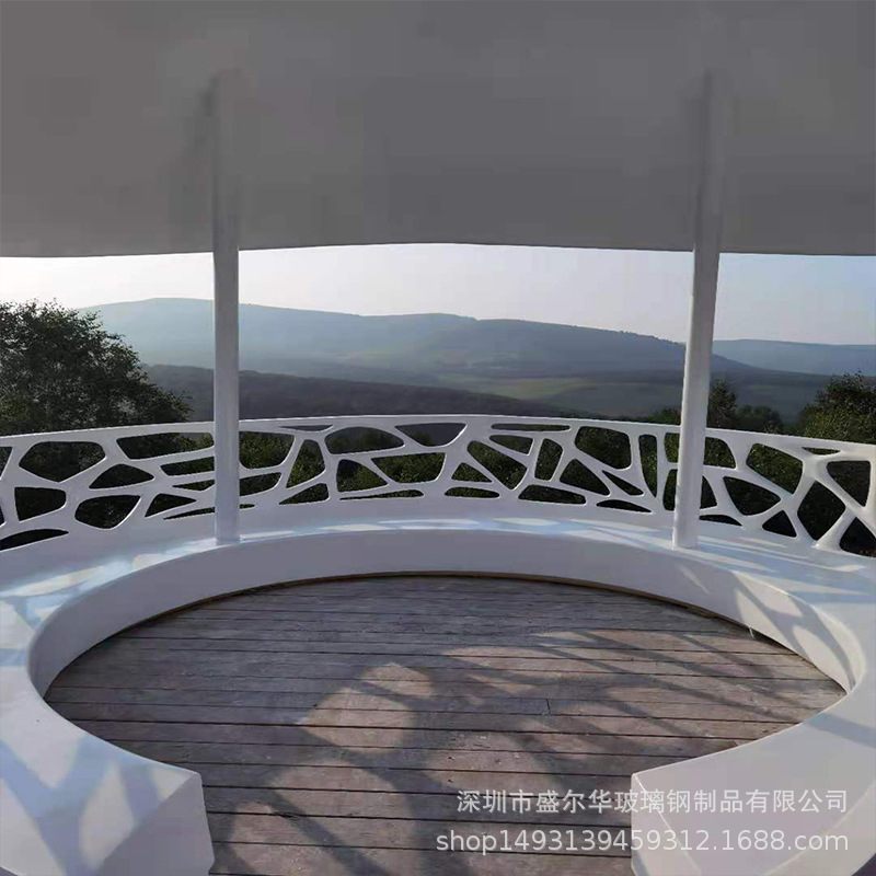 玻璃钢凉亭户外学校造型凉亭摆件景观艺术大型雕塑小屋架厂家棚廊