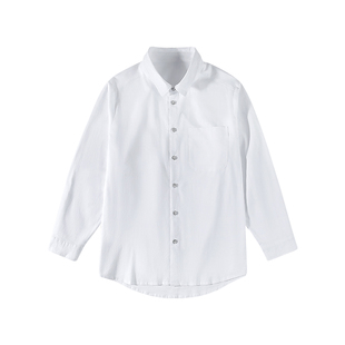 【白衬衫】奕时代胖男童短袖衬衫夏季薄款中大童加肥加大领带衬衣