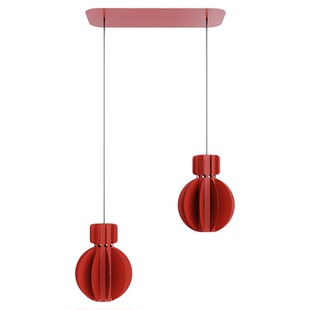 北欧设计师马卡龙色球形双头吊灯客厅餐厅吧台卧室儿童房玄关灯具