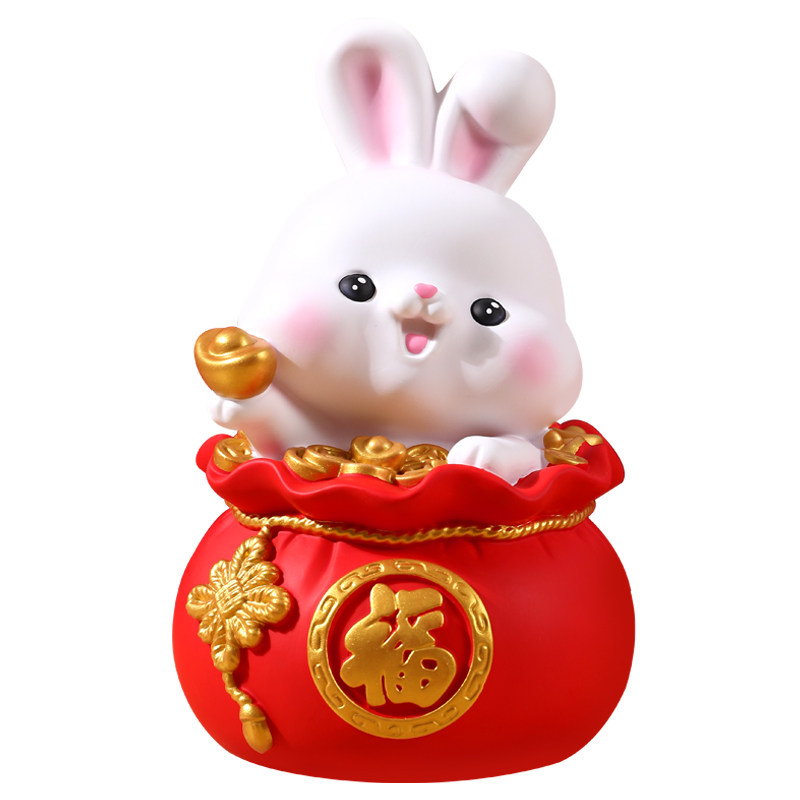 十二生肖兔子新年存钱罐只进不出