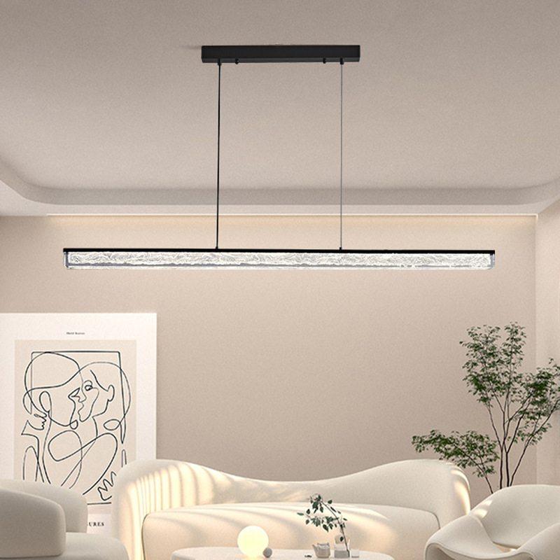 led吊灯铂晶树脂浪漫波纹简约现代风家用现代轻奢吊线灯客厅灯