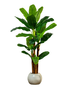 假植物芭蕉树室内高端轻奢仿真装饰摆件大型高级仿生绿植落地盆栽