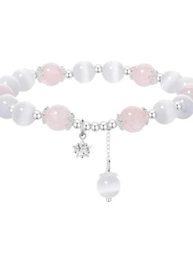 【纯银|假一罚十】星河水晶手串