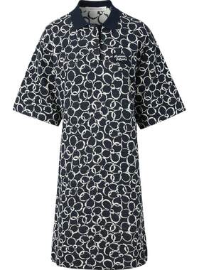 【折扣】Maison Kitsune 春夏女刺绣双色提花针织迷你连衣裙