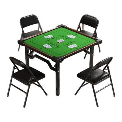 日本进口掼蛋桌可折叠桌双面餐桌棋牌桌麻将桌子出租屋四方桌椅子