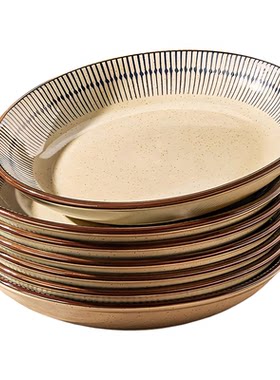 复古陶瓷盘子家用菜盘2026新款